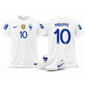 Mbappe France #10 White (2022 World Cup) - Jersey
